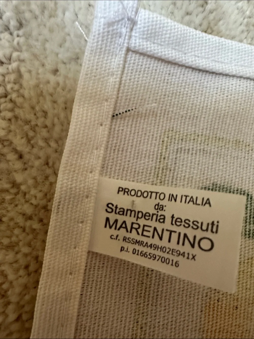 NWOT Lemon Tea Towel Italy Cotton LIMONCELLO MonveniR 22” X 34” Vintage Italian
